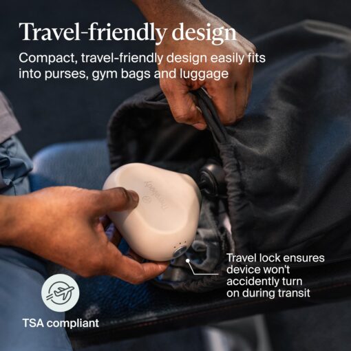 TheraGun Mini by Therabody (3rd Generation) – Ultra-Portable Massage Gun and Travel Essential for Fast, Effective Pain and Tension Relief Anywhere, Oat - Image 7