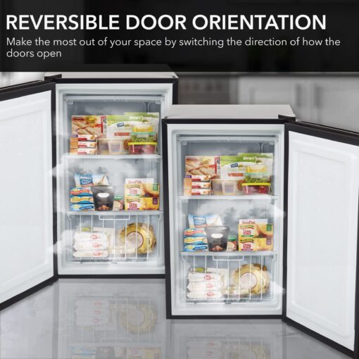Whynter CUF-301SS Upright Freezer, 3 Cubic Feet, Stainless Steel - Image 4