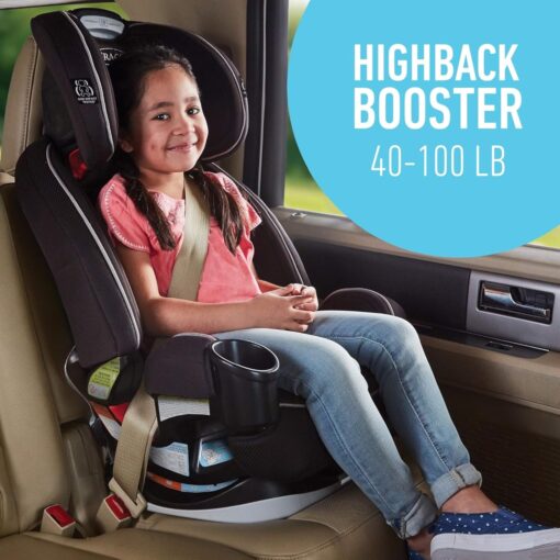 Graco Grows4Me 4-in-1 Car Seat, Convertible Infant to Toddler Car Seat and Booster, West Point Design, for 10 Years of Safe, Comfortable Journeys - Image 5