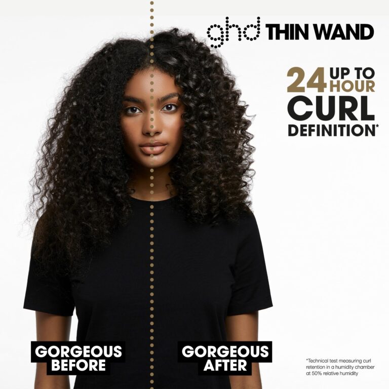 ghd Thin Wand Hair Curler ― 0.5" Hair Curler Wand with Safer-for-Hair Styling Tool Temperature, Perfect Curling Wand to Create Tight Curls in Seconds with All Day Curl Hold ― Black - Image 8