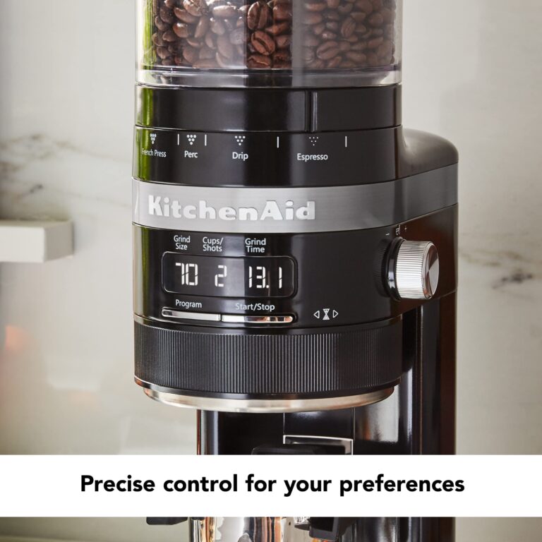 KitchenAid Burr Coffee Grinder - KCG8433 - Onyx Black, 10 Oz - Image 5