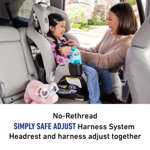 Graco Extend2Fit Convertible Baby Car Seat, Rear and Forward Facing, Adjustable Extension Panel for Extra Legroom, Ashten - Image 3