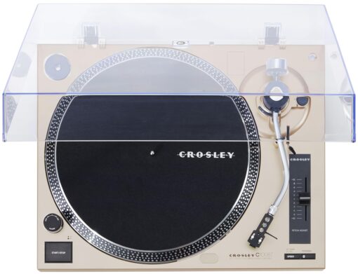 Crosley C100BT-CP Belt-Drive Bluetooth Turntable Record Player with Adjustable Counterweight, Champagne - Image 14