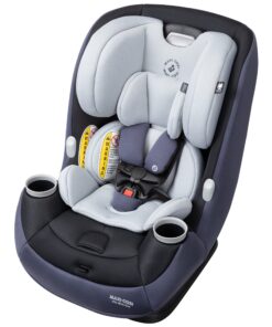 Maxi-Cosi Pria All-in-One Convertible Car Seat, Rear Facing Car Seat for Infants from 4-40 lbs, Forward Facing Car Seat up to 100 lbs in Booster Seat Mode, Midnight Slate