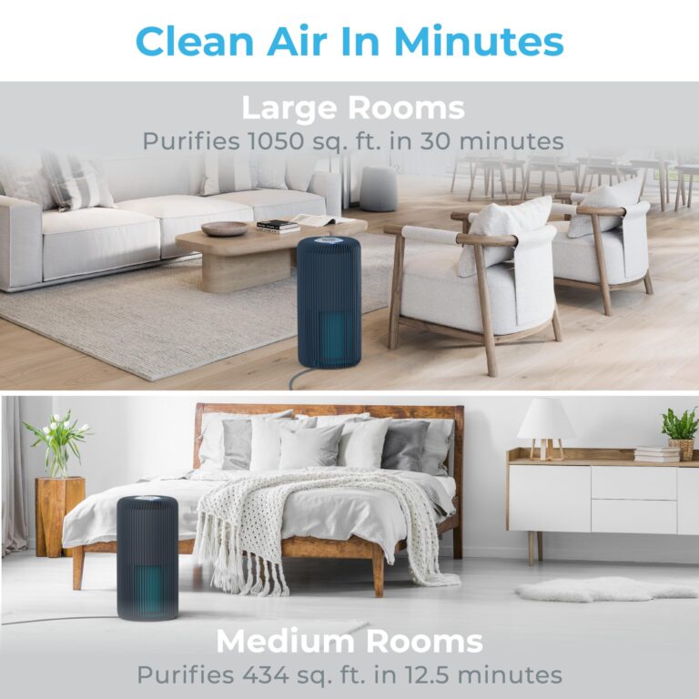 Pure Enrichment PureZone Turbo Smart Air Purifier for Large Rooms (1050 sq. ft. in 30 min.) - Energy Star Rated, 5 Stage Filtration, Smartphone Compatible, Traps Germs, Smoke, & Dust (Graphite) - Image 8