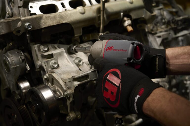 Ingersoll Rand 2115QTiMAX 3/8” Drive Air Impact Wrench, Quiet Tool, Lightweight 2.5 lb Design, Powerful Reverse Torque Output Up to 300 ft lbs, 7 Vane Motor, Max Control, Gray - Image 6