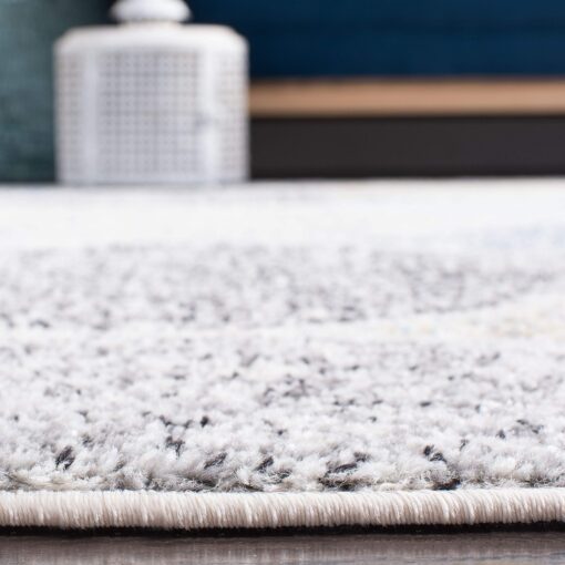 SAFAVIEH Madison Collection 9' x 12' IvoryBlue MAD604D Glam Ogee Trellis Distressed Non-Shedding Living Room Bedroom Dining Home Office Area Rug - Image 7