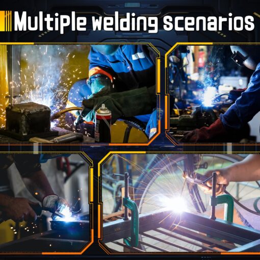 250A MIG Welder, 6 in 1 Gas MIG/Gasless Flux Core/Spool Gun/Lift TIG/Stick 220V MIG Welder with LED Digital Display Multi-process Aluminum Welding Machine - Image 2