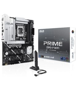 ASUS PRIME Z890-P WIFI Z890 LGA 1851 ATX motherboard, Intel® Core™ Ultra Series 2 Ready, Advanced AI PC-ready, 14+1+1+2 power stage, DDR5, PCIe® 5.0, Thunderbolt™ 4 USB Type-C®, 4x M.2, Wi-Fi 7, 2.5Gb