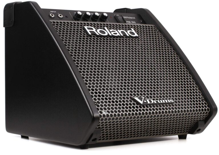 Roland PM-100 Compact Electronic V-Drum Set Monitor, 80-Watt,Black