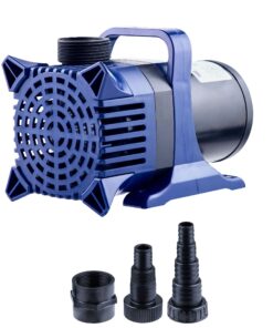Alpine Corporation - 5200 GPH Submersible Water Pump with 33 FT Cord & Adapters for Ponds, Fountains, Waterfalls – Energy-Efficient, Quiet Operation, Vertical/Horizontal Use, 426 Watts, 25 FT Lift
