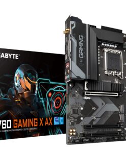 GIGABYTE B760 Gaming X AX (LGA 1700/ Intel/ B760/ ATX/DDR5/ M.2/ PCIe 4.0/ USB 3.2 Gen2X2 Type-C/AMD WiFi 6E/ 2.5GbE LAN/Q-Flash Plus/PCIe EZ-Latch/Motherboard)