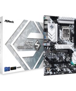 ASRock Motherboard H670 Steel Legend Intel H670 Series CPU (LGA1700) Compatible H670 ATX Motherboard
