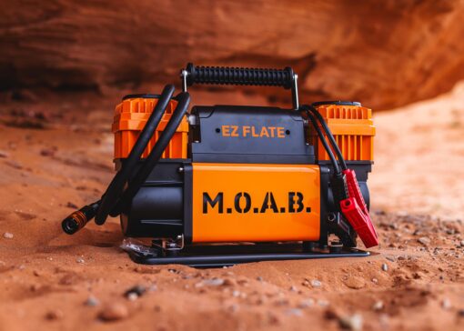 EZ FLATE M.O.A.B. Dual Air Compressor for 4x4 Offroad Vehicles, Fast Inflation, 12V Power, Easy to Use, Storage Bag - Image 3