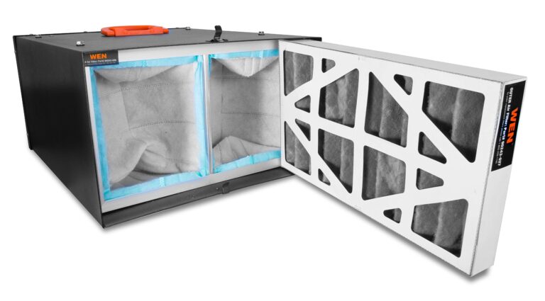 WEN 3410 3-Speed Remote-Controlled Air Filtration System (300/350/400 CFM), Basic w/ RF Remote (400 CFM) , Black - Image 6