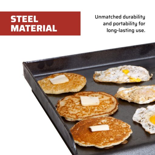 Camp Chef 3-Burner Griddle - Professional Flat Top Griddle for Camp Chef Cooking Systems - Outdoor Cooking Equipment - Fits 16" Cooking Systems - Image 4
