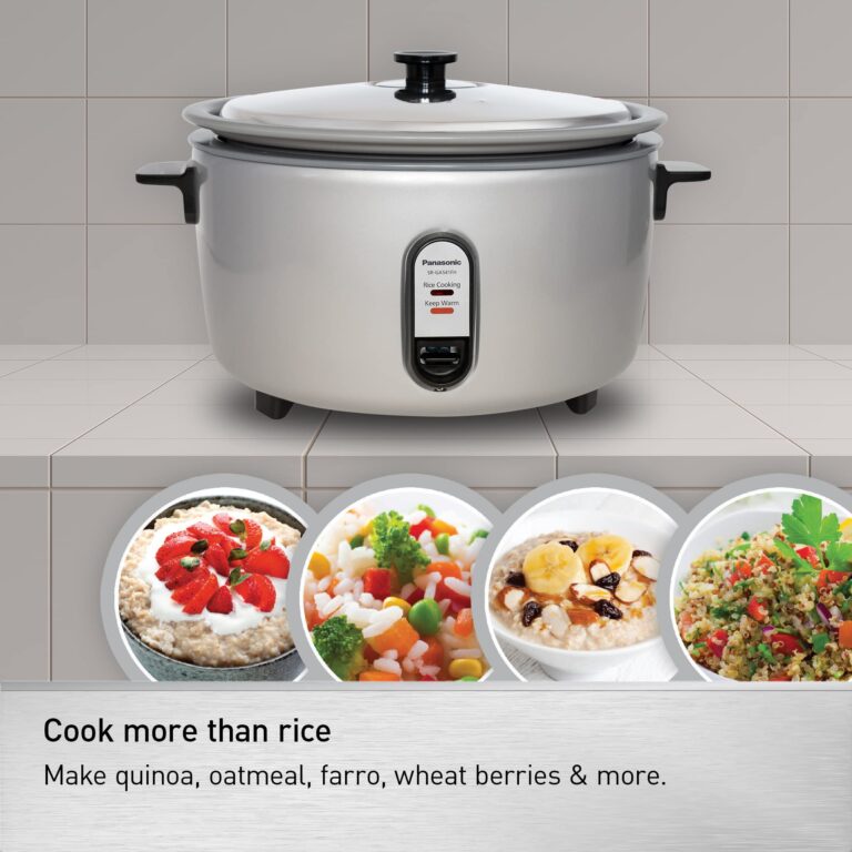 Panasonic Commercial Rice Cooker, Extra-Large Capacity 60-Cup (Cooked), 30-Cup (Uncooked) with One-Touch Operation and Durable Non-Stick Coated Pan - SR-GA541FH – Silver - Image 5