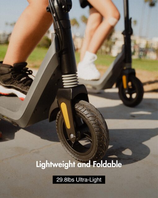 OKAI ES51 Electric Scooter - 15.5 Miles Range & 15 MPH, 500W Peak Motor, 8" Flat-Free Tires, Lightweight and Foldable Electric Scooter for Teens and Kids - Image 3