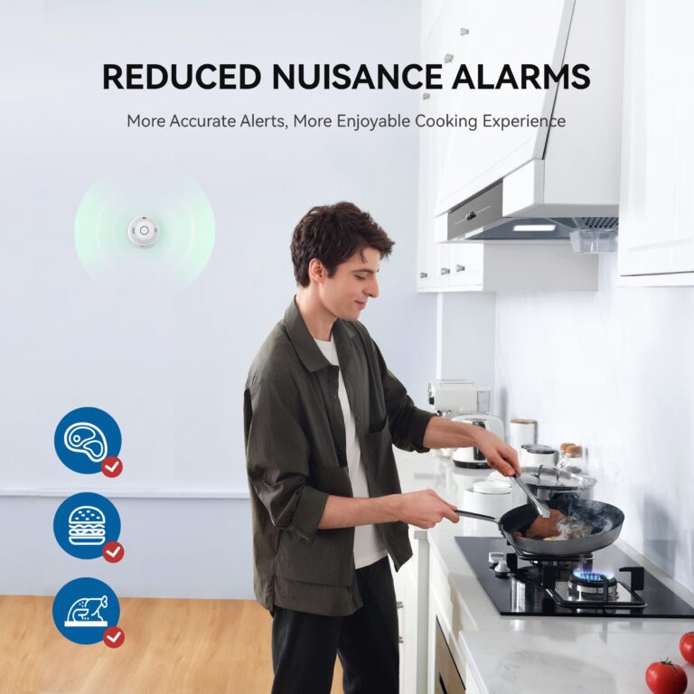 SITERWELL Smoke and Carbon Monoxide Detector 10-Year Battery, Wireless Interconnected Smoke Alarm Carbon Monoxide Detector with Dual Language Voice Alerts for Home and Babyroom, 4 Pack - Image 9