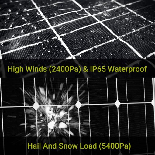 Newpowa 180W(Watt) Solar Panel12V Monocrystalline High Efficiency PV Module Off Grid for RV Trailer Camper Rooftop - Image 4