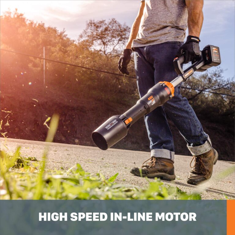 Worx Nitro 40V LEAFJET WG585 Leaf Blower Cordless with Battery & Charger, PowerShare, Blowers for Lawn Care Up to 165 MPH 620 CFM | Worx String Trimmer Cordless GT3.0 20V PowerShare 12" Edger & Weed Trimmer (2 Batteries & Charger Included) WG163 - Image 5