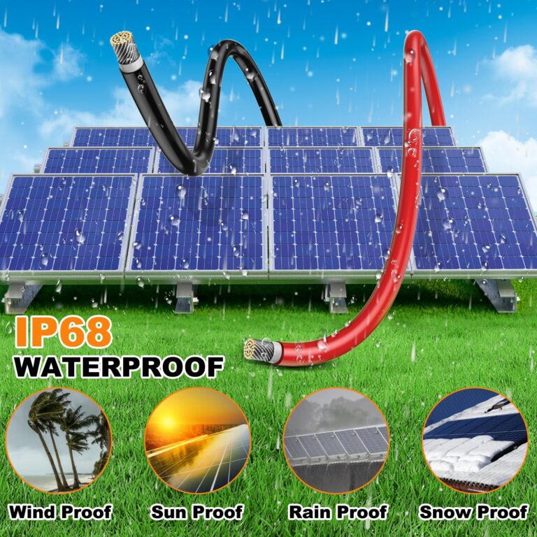 Oududianzi Solar Panel Wire, 10AWG Solar Wire H1Z2Z2-K Tinned Copper Solar Cable for Photovoltaic Solar System, Automotive RVs, Boats (200 Ft Black & 200 Ft Red) - Image 2