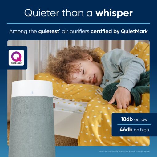 BLUEAIR Air Purifiers for Small Rooms, Bedroom, Cleans 1,052 sqft in one hour, HEPASilent Air Cleaner for Home, Baby, Nursery, Pets, Allergies, Virus - Blue Pure 411i Max - Image 7