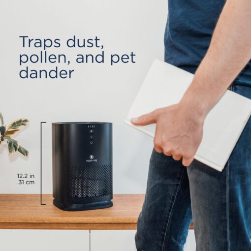 Medify MA-14 Air Purifier with True HEPA H13 Filter 428 ft² per Hour for Smoke, Odors, Pollen, Pets 99.9% Removal to 0.1 Microns Black, 2-Pack - Image 8