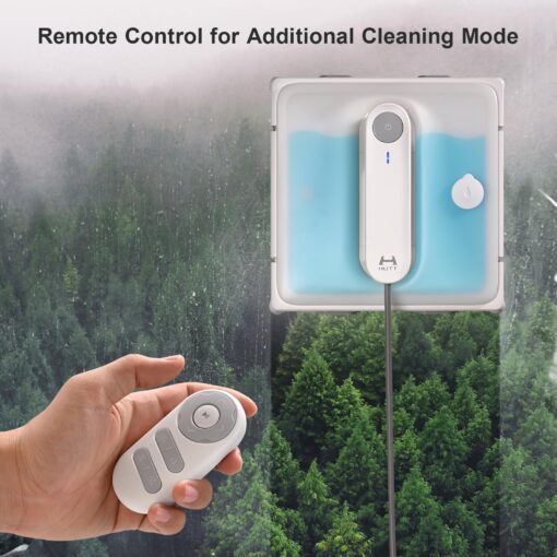 HUTT Auto Window Cleaning Robot W9 with 4 Water Spray, Upgraded 3 Pressure Compartments, 3800Pa Suction Power, Anti-Falling and Edge Detection Sensors, for High-Rise Windows, Tiles and Glass - Image 4