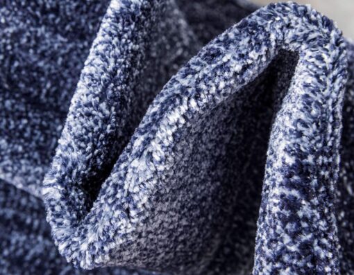 Unique Loom Del Mar Collection Area Rug - Abigail (10' x 13' Rectangle, Navy Blue/ Blue) - Image 4