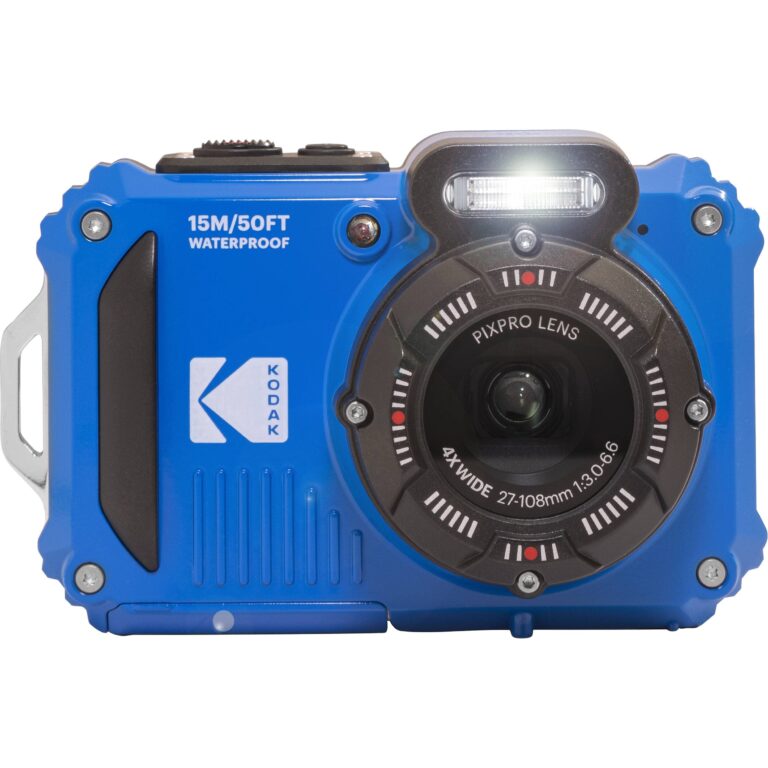 Kodak PIXPRO WPZ2 Rugged Waterproof Shockproof Digital Camera 16MP 4X Optical Zoom 1080P Full HD Video, 2.7 LCD (Blue), 32GB SD Card, Black Compact Camera Case, Floating Strap, Bundle (7 Items) - Image 6