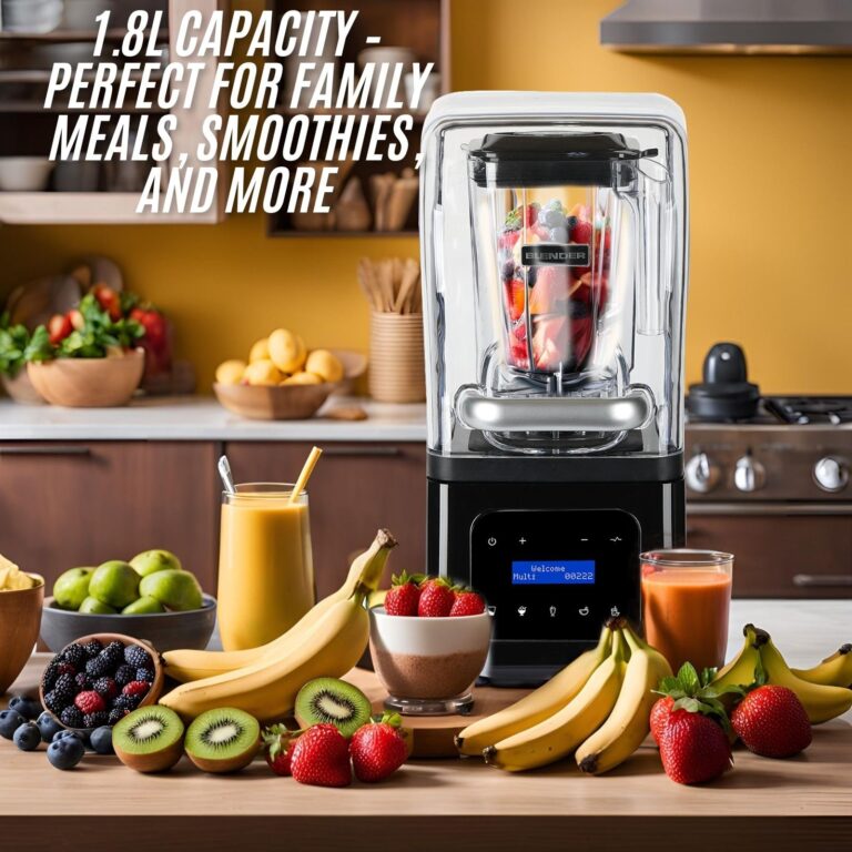Countertop Commericial Blender, 1700W Motor, 61oz, Self-Cleaning, Noise Reduction, High-Speed, Quiet Performance Blender for Smoothies, Soups, Shakes, and Commercial Use - Image 3
