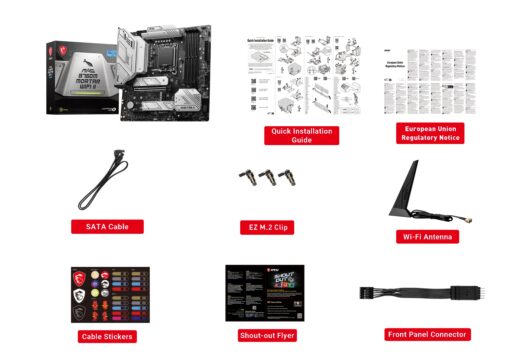 MSI MAG B760M Mortar WiFi II Gaming Motherboard (Supports 12th/13th/14th Gen Intel Processors, LGA 1700, DDR5, PCIe 5.0, M.2, 2.5Gbps LAN, USB 3.2 Gen2, HDMI/DP, Wi-Fi 6E, Bluetooth 5.3, mATX) - Image 2