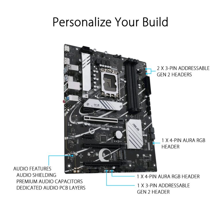 ASUS Prime H770-PLUS D4 (Socket 1700/H770/DDR4) - Image 4