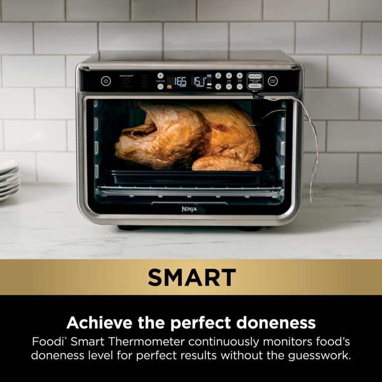 NINJA DT251 Foodi 10-in-1 Smart Air Fry Digital Countertop Convection Toaster Oven with Thermometer XL Capacity and a Stainless Steel Finish (Renewed) - Image 9