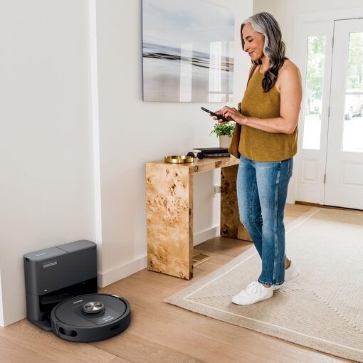 Shark UR2360S Ultra Robot Vacuum, with Matrix Clean, Precision Mapping, 30-Day Capacity HEPA Bagless Self Empty Base, Self-Cleaning Brushroll Perfect for Pet Hair, WiFi, Black (Renewed) - Image 6