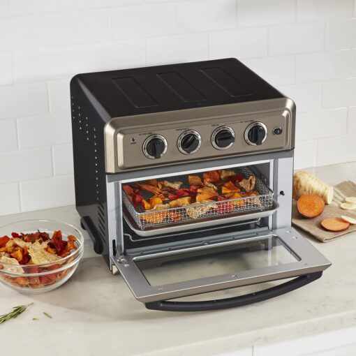 Cuisinart TOA-60BKS Convection AirFryer Toaster Oven, Premium 1800-Watt Oven with 7-in-1 Functions and Wide Temperature Range, Large Capacity AirFryer with 60-Minute Timer/Auto-Off, Black Stainless - Image 5