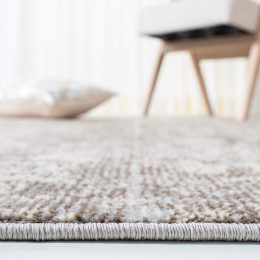 SAFAVIEH Madison Collection 10' Square GreyBeige MAD471G Modern Abstract Non-Shedding Living Room Dining Bedroom Area Rug - Image 5