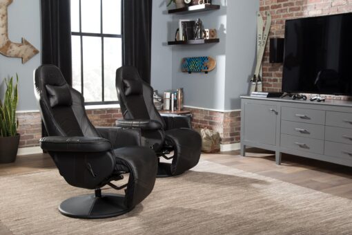 RESPAWN 900 Gaming Recliner - Video Games Console Recliner Chair, Computer Recliner, Adjustable Leg Rest and Recline, Recliner with Cupholder, Reclining Gaming Chair with Footrest - Black - Image 4