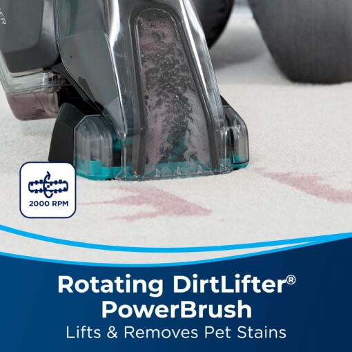 Bissell Pet Stain Eraser PowerBrush, 20-min runtime, DirtLifter PowerBrush, Stationary Pet Tool, Oxy Spot & Stain Formula Included, 2837 - Image 6