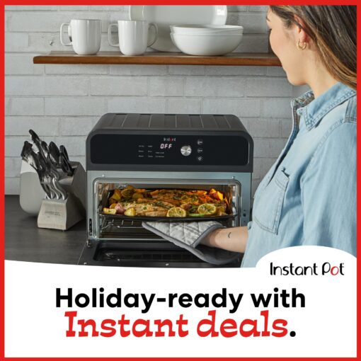 Instant Pot Omni 19QT/18L Toaster Oven Air Fryer, 7-in-1 Functions, Fits 12" Pizza, Crisps, Broils, Bakes, Roasts, Toasts, Warms, Convection, 100+ In-App Recipes, from the Makers of Instant Pot, Black - Image 7
