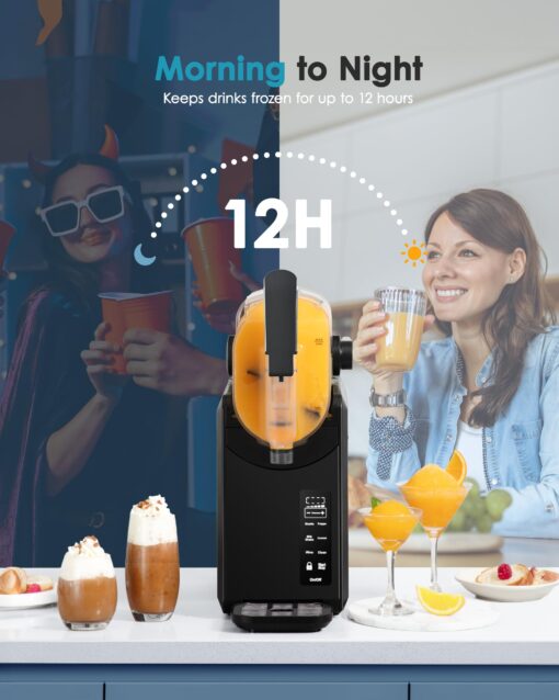 EUHOMY 88oz Slushie Machine, No Ice Needed Slushy Machine for Home, Professional Frozen Drink Maker, Self-Cleaning, 5 Preset Programs, Frozen Margaritas, Frappés, Milkshake. - Image 6