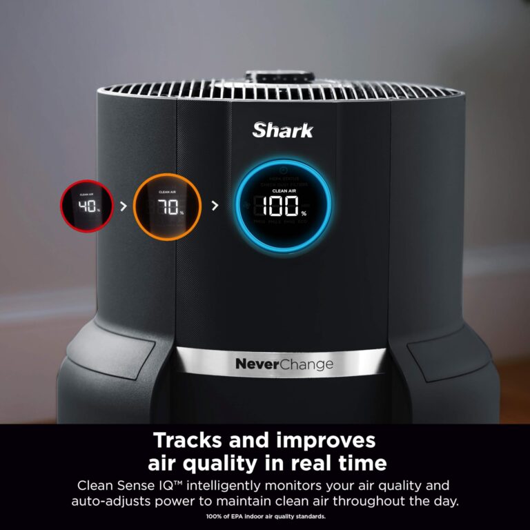 Shark Air Purifier for Home with NeverChange HEPA Air Filter, 1300 sq. ft. for Powerful Multi-Room Purification, 5-Year Filter, Filters Smoke, Captures 99.98% of Particles & Dust, HP301 - Image 9
