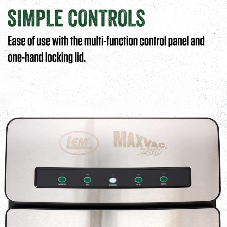 LEM MaxVac 250 Vacuum Sealer & MaxVac Quart Vacuum Bags - 44-Count - Image 5