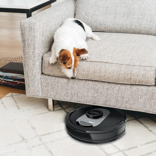 Shark UR2500SR AI Ultra Robot Vacuum, with Ultra Clean, Home Mapping, 30-Day Capacity Bagless Self Empty Base, Perfect for Pet Hair, WiFi, Compatible with Alexa, Black/Silver (Renewed) - Image 6
