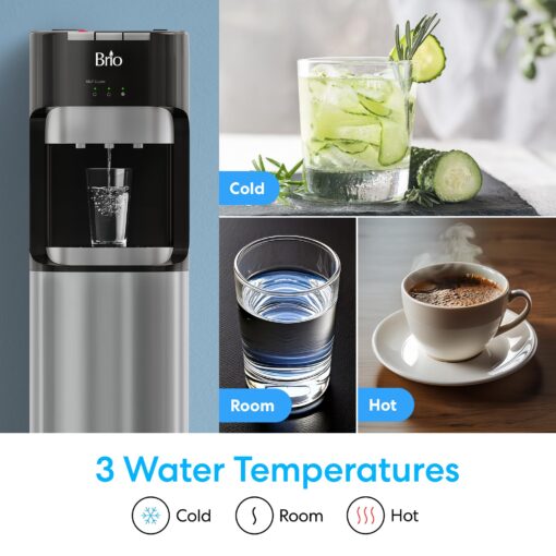 Brio Commercial Grade Bottleless Ultra Safe Reverse Osmosis Drinking Water Filter Water Cooler Dispenser-3 Temperature Settings Hot, Cold & Room Water - UL Approved – Point of Use - Image 7