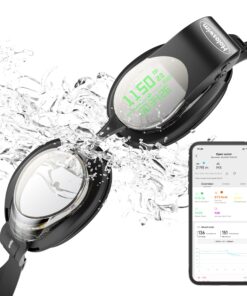 Holoswim Smart Swim Goggles, 2GO Swimming Goggles for Men Women Adult, AR Real-time Display, AI Data Analysis, Magnetic Quick Charge, Anti-fog Goggles for Swim