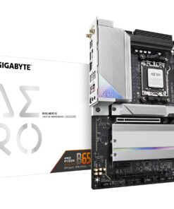 GIGABYTE B650 AERO G (AM5/ LGA 1718/ AMD B650/ ATX/ 5-Year Warranty/ DDR5/ PCIe 5.0 M.2/ PCIe 5.0/ USB 3.2 Gen2X2 Type-C/Wi-Fi 6E/ Intel 2.5GbE LAN/Motherboard)