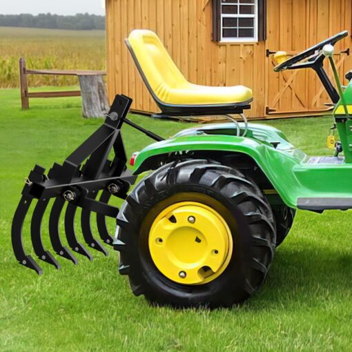 YITAMOTOR Chisel Plow Scarifier, Detachable Cultivator with 6 Scarifier Shank, 3 Point Scarifier for CAT-0 & CAT-1 - Image 2