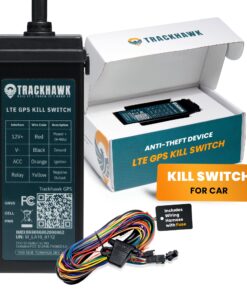 Trackhawk 4G LTE GPS Tracker - GPS Tracker for Vehicles, Kill Switch for Car, Anti Theft Car Device, Monitoring Device, Live-Tracking, Subscription Required - VL03